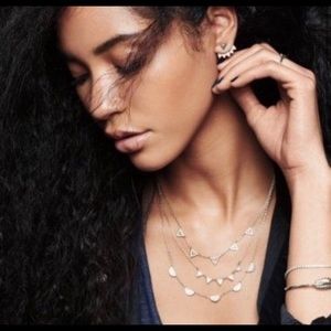 Stella & Dot chevron multi-strand necklace